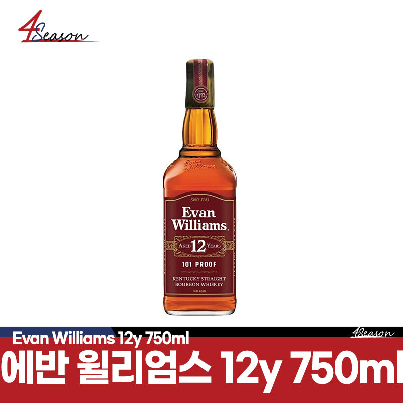 [Tax included] Evan Williams 12 years 50.5 degrees 750ml / Free shipping / intensity of 12 -year ripening / rich and rich vanilla flavor and smokey oak feel /