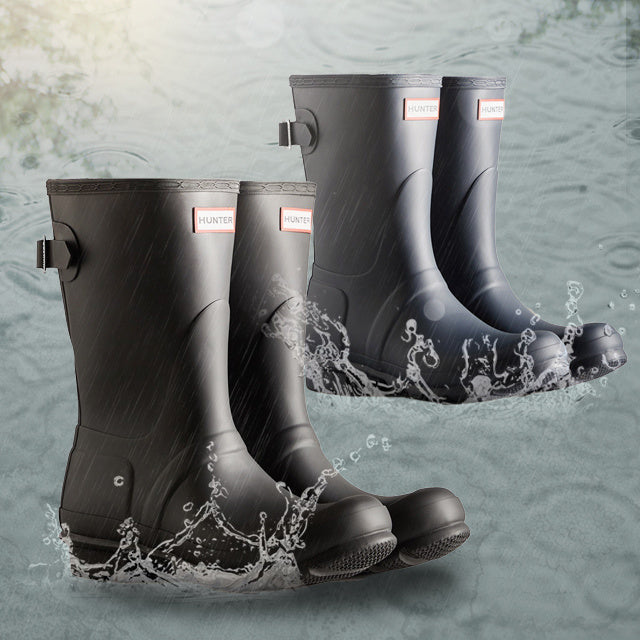 🌈Securing Hunter Rain Boots🌈Hunter [WOMEN] Rain Boots Original Back Aderster [Long/ Short] 100% Japan's Korean Insurance/ Japan Osaka Send/ Free Shipping!