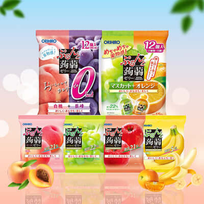 [送料無料]📦12バッグ1ボックススーパースペシャル価格🔥Orihiro Konjac Jelly / Fast / Quick / Same Day Send / Low Calorie / Snacks / Cool and Light！ （コピー）