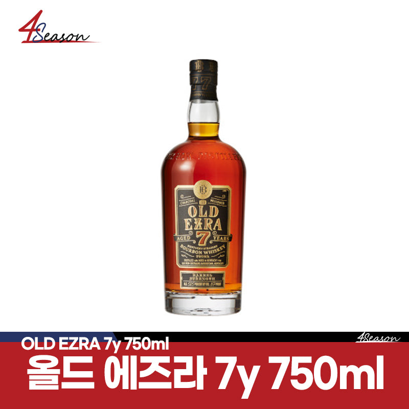 😊[세금포함가격 // 무료배송]😊 올드에즈라 7y 배럴 스트랭스 버번 58.5% 750ml / 최초의 배럴 프루프 프리미엄 버번 위스키 / 새까맣게 그을린 아메리칸 화이트오크 7년숙성 / 풍부한 카라멜향 폭발적인 풍미 / 긴 여운의 피니쉬 / ⭐4season 사계절 사케 싸게⭐