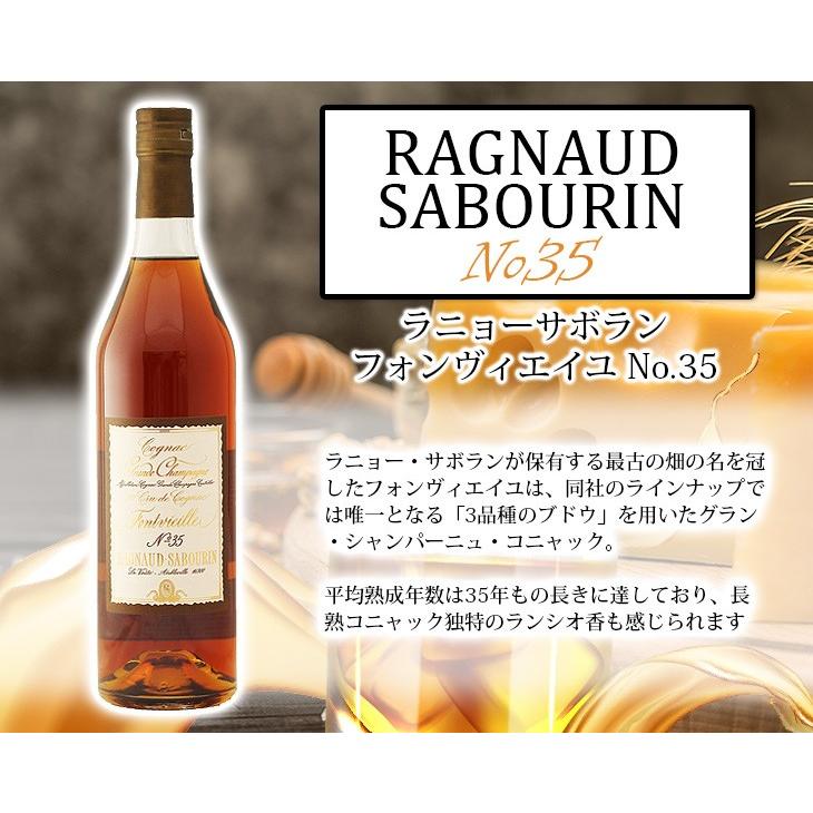 😊[税金を含む価格//送料無料]😊 Ragnaud Sabourin No.35 43％700ml / Mugadang Cognac / Mugadang Cognac / Rich Grapeの匂いは香りと鋭い酸っぱい、鋭くて鋭いシェリックウィスキーを連想させる甘くて酸っぱい香りです。