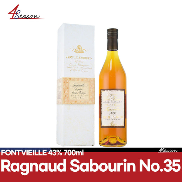 😊[税金を含む価格//送料無料]😊 Ragnaud Sabourin No.35 43％700ml / Mugadang Cognac / Mugadang Cognac / Rich Grapeの匂いは香りと鋭い酸っぱい、鋭くて鋭いシェリックウィスキーを連想させる甘くて酸っぱい香りです。