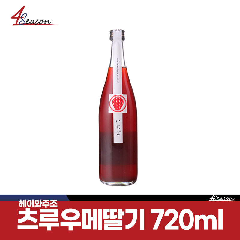 [Tax included] Tsuroume Ichigo Strawberry Sake 720ml / Free Shipping / Izakaya famous sake / Natural strawberry tiles contain / ⭐4season cheap ⭐